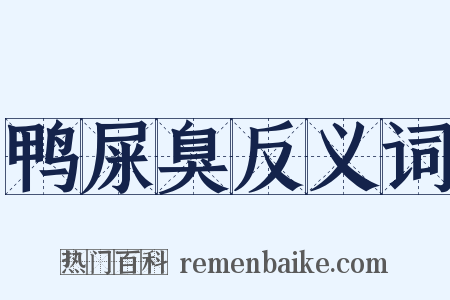 鸭屎臭反义词是什么意思的图片